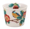Nakamaru "Kutani Ware" Soba Choko (Sake Cup) - Camellia and Bird Design K9-401
