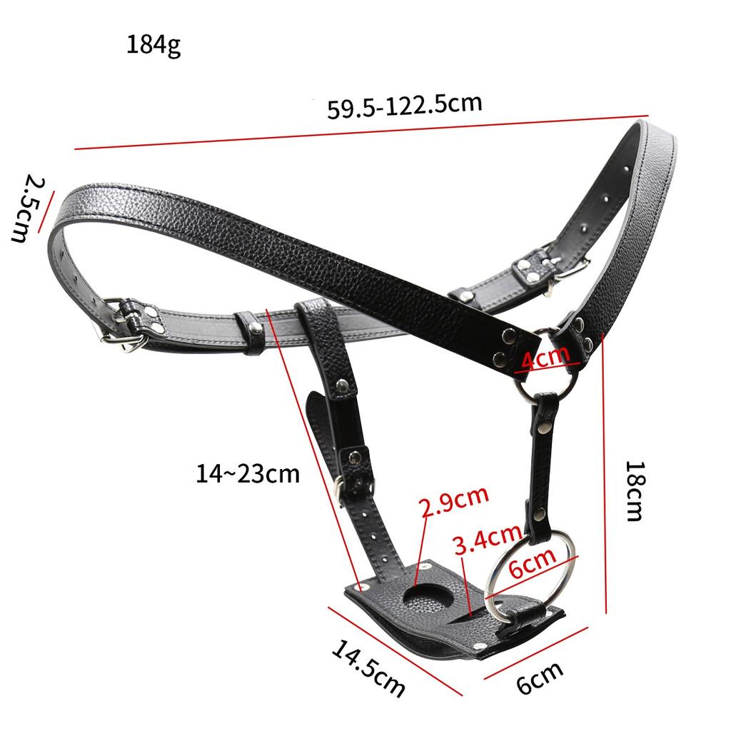 VaHppy Lesbian Chastity Underwear Bandage Belt with Anal Plugs Penis Multifunctional Sex Toys SM  Unisex Couple Masturbation