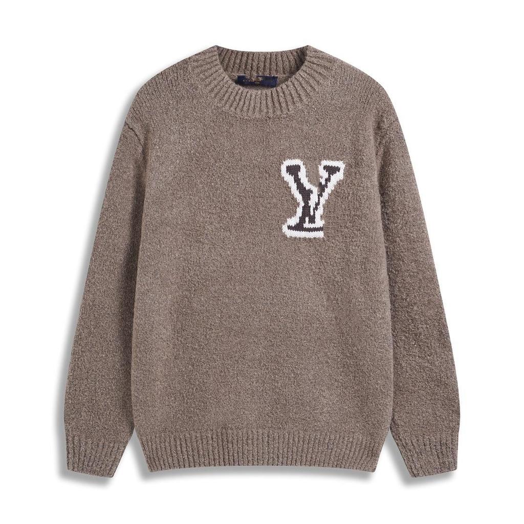 Unisex Rundhals-Sweatshirt 25SS mit besticktem Logo, gewaschener Look - Vielseitiger Stil