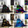 Tok Tik 3d Print Blanket Flannel Soft Comfortable Warm Bedding Blanket Sleeping