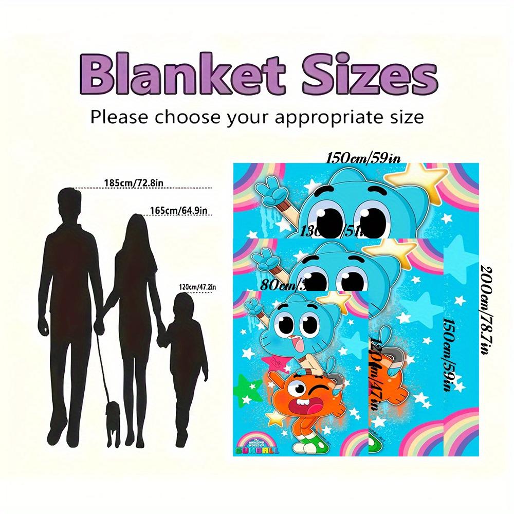 1Pc Gumball Print Flannel Blanket, High quality Digital Printing, Comfortable for All Seasons, Home DecorGifts821019
