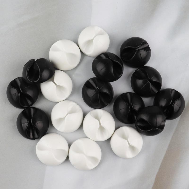 Round Cable Organizer: Wire and Data Cable Storage Clips for Desktop Management