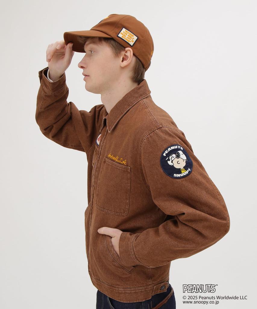 AVIREX x WORK CAP PEANUTS MEN'S F 050 BROWN 783-5274025