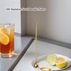 Long Twisted Straw Spoon Portable Stainless Steel Tea Scoop Bent Filter Colored Drinking Cocktail Coffee Stirring Spoons