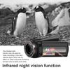 4K HD Handheld Camcorder with Image Stabilization for Outdoor Sports and DV Shooting
