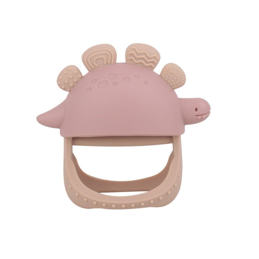 Wood Baby Teething Toy Detachable Infant Chew Toy Durable Dinosaur Teether Toy  Sensory Play