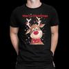 Merry Christmas Reindeer Unisexs T Shirt Vintage Streetwear Top For Everyday Wear Slightly Stretched Designer Clothes
