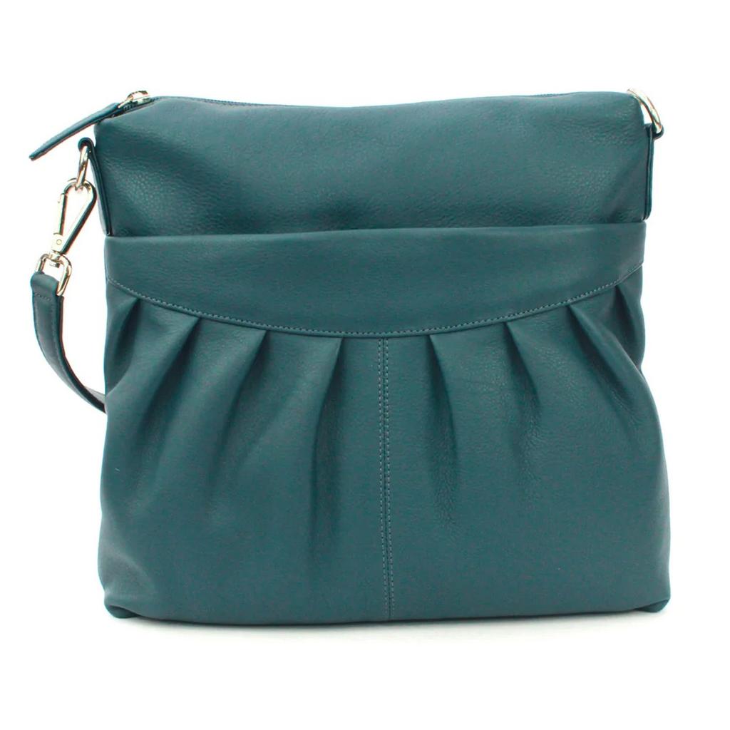 Eastern Counties Leather Womens/Ladies Leona Ruched Leather Handbag