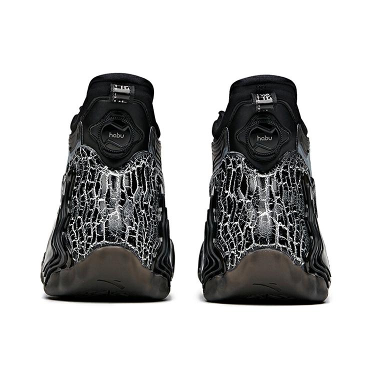 New Anta Star Mountain Cushioning Anti Slip And Wear Resistant High Top Basketball Shoes Men's Black Gray 112031818A-2