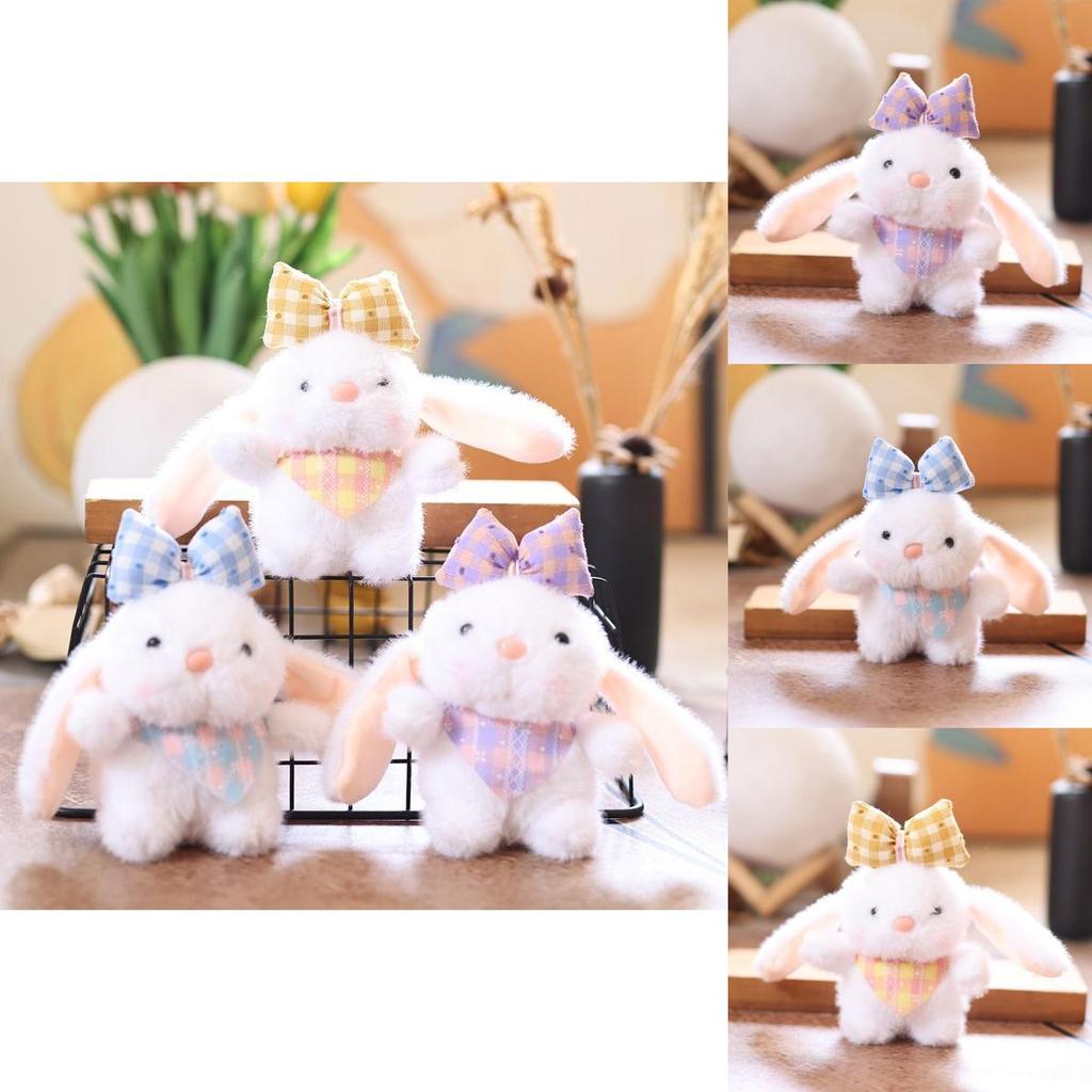 Plush Bunny Keychain With Bow For Kids And Collectors