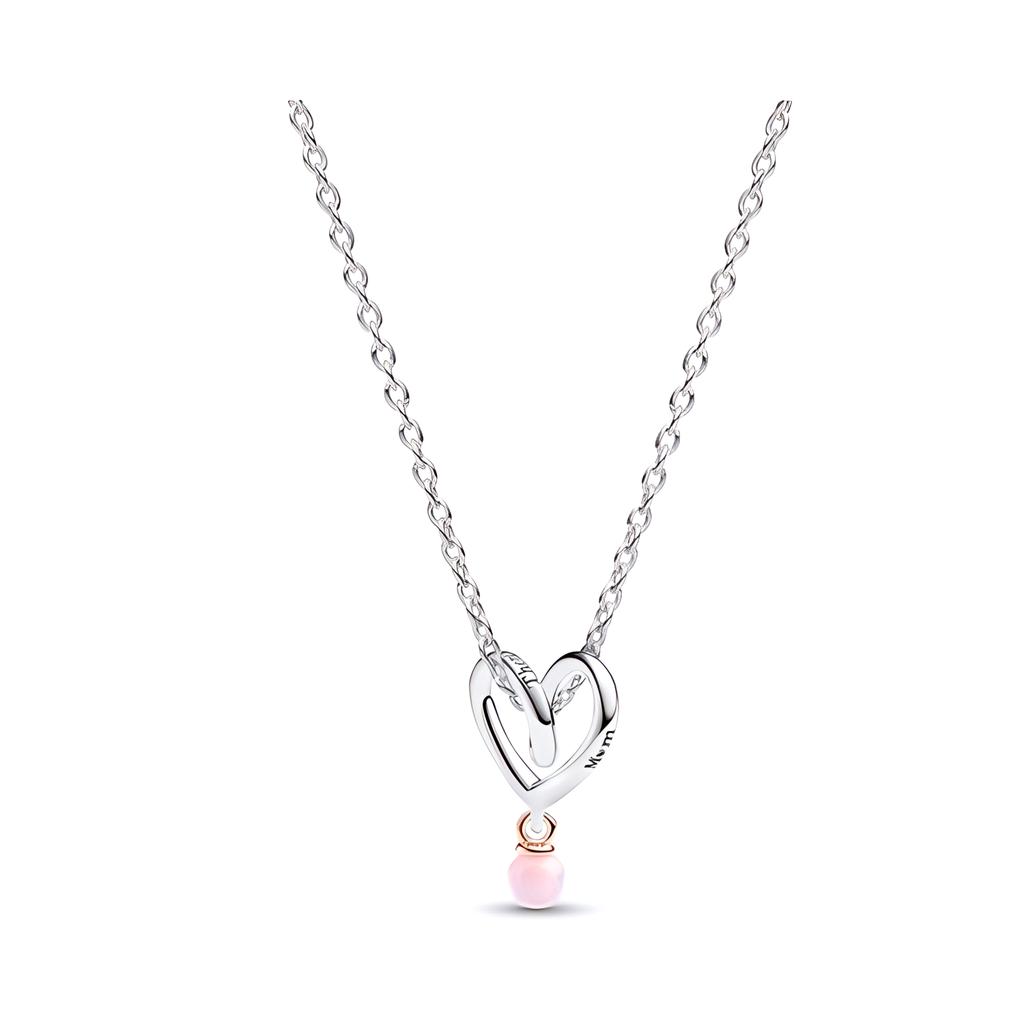 Pandora Heart Design Alloy Gold Plated 925 Silver Necklace Women necklace ZT2972