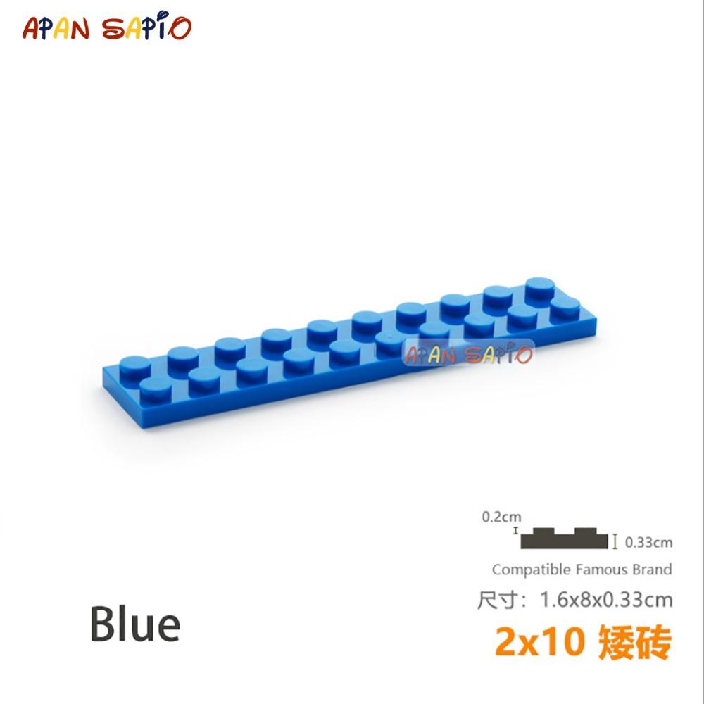 Non-Toxic 5Pcs/Lot Diy Blocks Building Bricks Thin 2X10 Educational Assemblage Construction Toys For Children Size Compatible With Brand