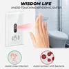 Modern LED PC Glass Screen Panel Wall Light Free Infrared Hand Wave Sensor Switch 10A WiFi 110V CN/GUA Origin