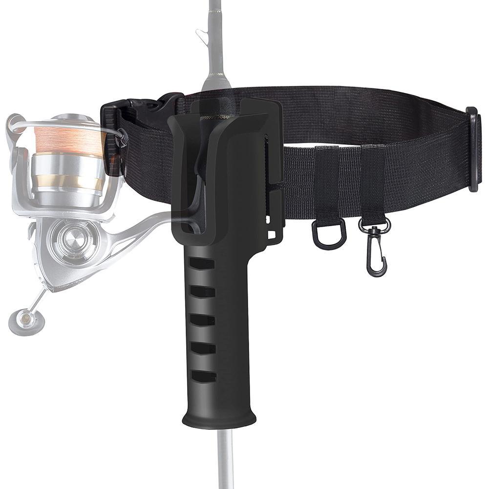 Fishing Waist Belt Rod Holder Adjustable Waist Wading Belts Portable Pole Inserter for Spinning Casting Fly Fishing