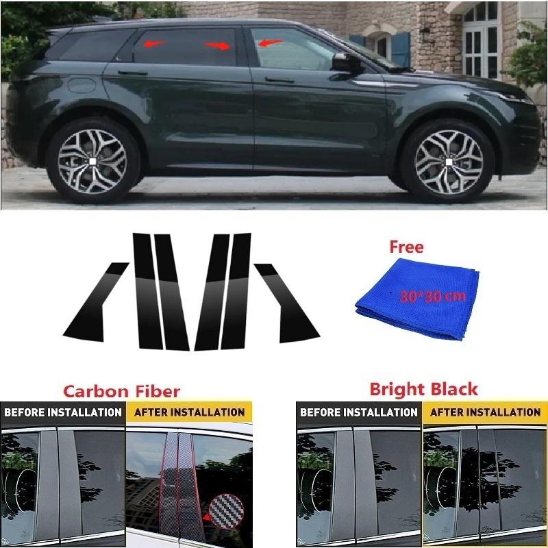 

Подходит для Land Rover Evoque 2012-2018, накладка на окно из углеродного волокна, наклейка на колонку BC, полированная стойка