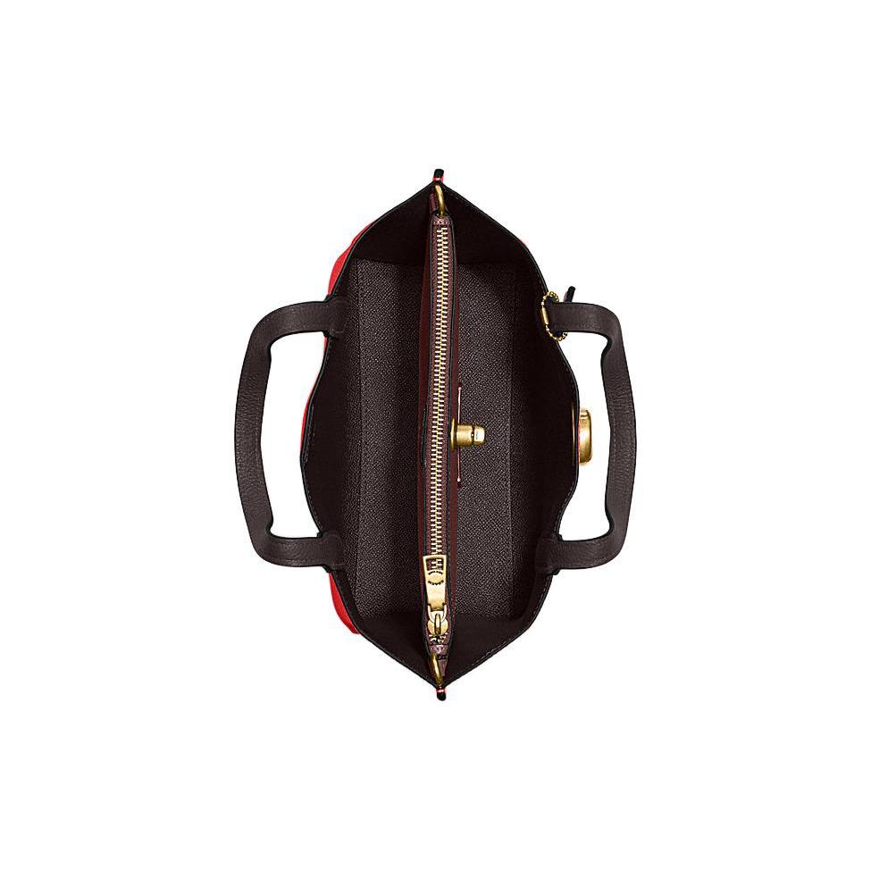 New COACH Willow Split Cow Leather Tote Bag, Shopping Bag, Shoulder Bag, Crossbody Bag, Handbag Medium Size Women's Red C8561-B4PJ6