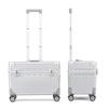 18" Aluminum Frame Top-Opening Suitcase with Universal Wheels for SLR Photography Travel, Flight Attendant, or Business Carry-On.