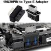 USB Front Panel Adapter 19/20Pin Internal Connector for PC Motherboard To USB 3.1/3.2 Type-C Front Socket Key-A Type-E Header