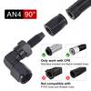 Black 45 Degree 90 Degree Aluminum AN4 AN6 AN8 AN10 Forged Type Swivel Hose End Fitting Adapter For Car CPE Oil Cooler Fuel Line