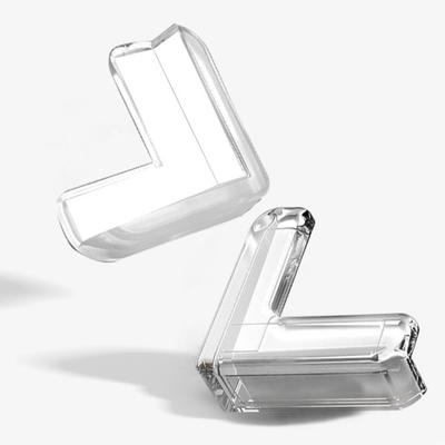 10Pcs Furniture Corner Protector Anti-collision Baby Proof Clear Self-adhesive Table Desk Right Angle Sharp Edges Corner Guard Bumper Protective Cover