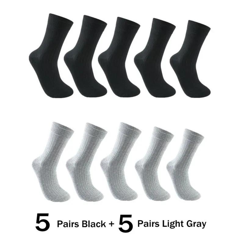 10 párů/sada Pánské ponožky Bavlna Dlouhé Business Vysoce kvalitní tlusté teplé ponožky na podzim Zima Pánské zateplené
