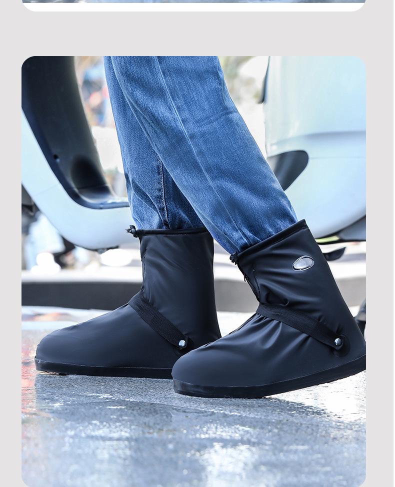 Waterproof Over-the-Knee Cycling Overshoes: Durable, Thick, Anti-Storm Rain Boots