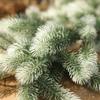 1pcs Artificial Christmas Garland Pine Cypress White and Green Garland Seasonal Plants for Holiday Xmas Outdoor Winter Decor