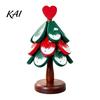 Wooden Trivets for Hot Pots Christmas Tree Trivets, Durable Pine Wood Potholders with Storage Stand, Insulated Serving Tray Heat Resistant Foldable