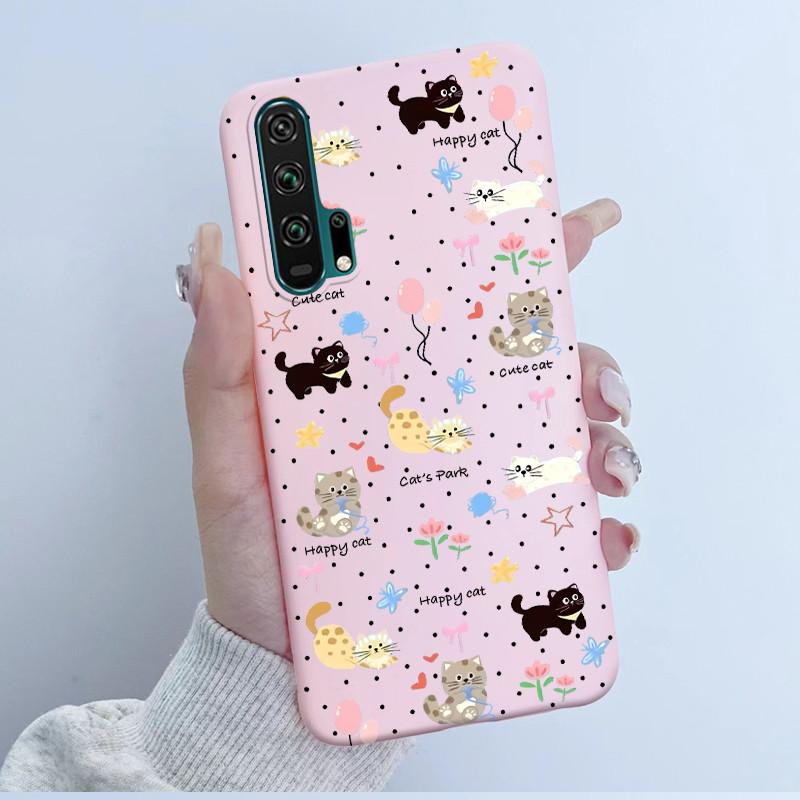 For Honor 20 Pro Case Honor20 Pro Back Soft TPU Silicone Cover Cute Cartoon Panda Phone Case For Huawei Honor 20 Pro Coque Funda