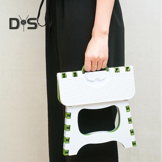 Klapphocker aus Kunststoff mit Griff, tragbar, leicht, robust, für Outdoor-Camping, Jagd, Picknick, Angeln, Mini-Tritthocker, Stuhlsitz