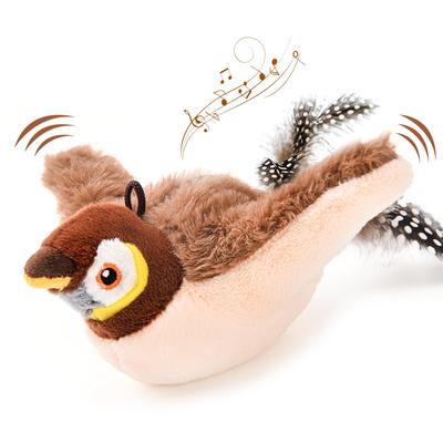 AUSCAT Cat Hopping No Plush Electric Toy with Solitaire Play Toy, Bird, Automatic, Flapping, Flying, Moving, Toy, Singing, Catnip,