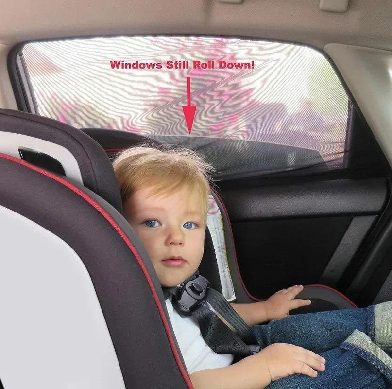 Universal Car Sunshade UV Protection Side & Rear Window Visor Shield Anti-Glare Heat Reduction Auto Styling Curtain