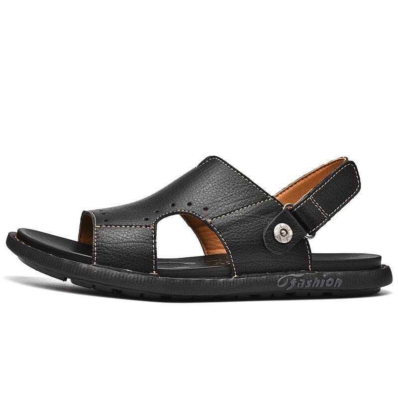 Hot selling Mens Beach Sandals Open Toe Non-slip Men Slippers Classic Fashionable and versatile outdoor travel walking sandals