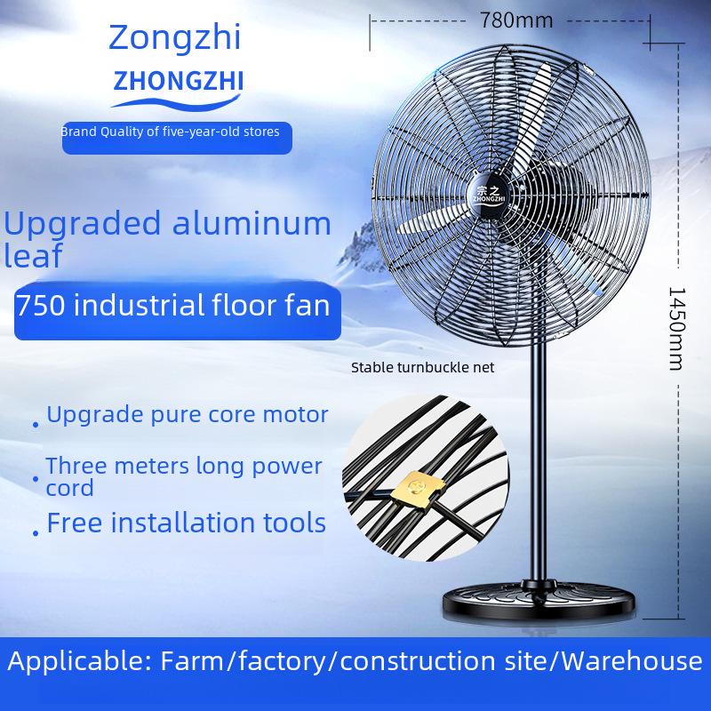 Wall-Mounted and Floor Industrial Fans for Workshops
