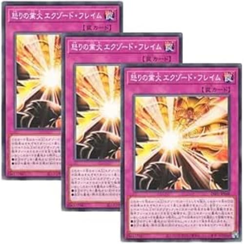 [Set of 3] Yu-Gi-Oh! Card INFO-JP068 Exod Flame of Rage (Normal Japanese Version) Infinite Forbidden