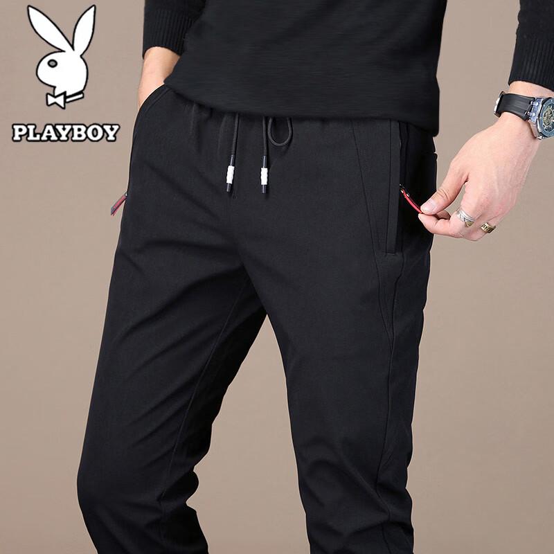 

PLAYBOY Men s Slim Fit Casual Straight Leg Pants 38