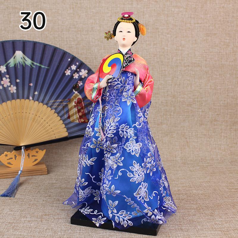 Korean Palace Hanbok Doll Ornament Princess Korean Drama Doll Toy Restaurant Home Decor Display Miniatures Desktop Ornament Gift