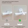 Modern Adhesive Hooks For Curtains 6Pieces No Drilling ABS Mounting Brackets Shower Rod Clips Hangers Kitchen Bedroom