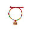 Five-Color Dragon Boat Festival Bracelet: Handmade Woven Red Rope with Tiger Head & Zongzi Sachet for Children & Adults.
