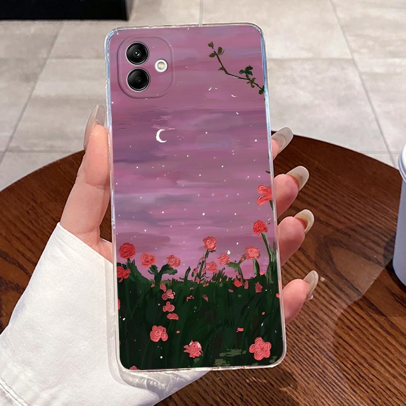 For Samsung Galaxy A04e A04 Case For Samsung A05 Coque Samsung A07 4G Capa Clear Silicon Soft TPU Back Cover Cute Cat Phone Case