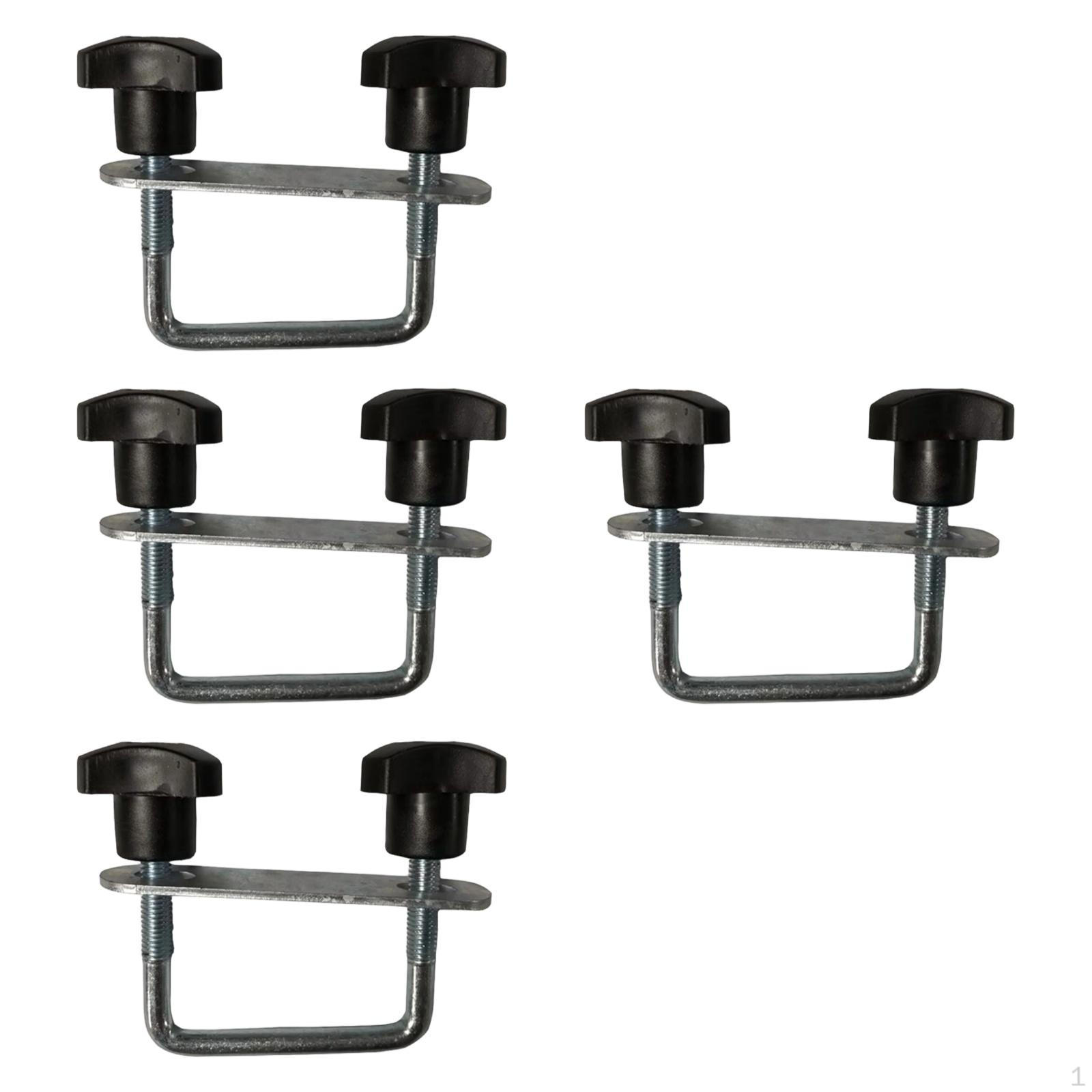 4 Pieces Roof Box U Bolt Clamp Car Van Mounting Fitting Kit Sturdy Multi Purpose Attachment Rooftop