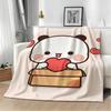 Kawaii Süß Cartoon B-Bubu D-Dudu Überwurf Leichtgewicht 240g Flanelldecke Weich Hautfreundlich für Sommerliche Kühlung