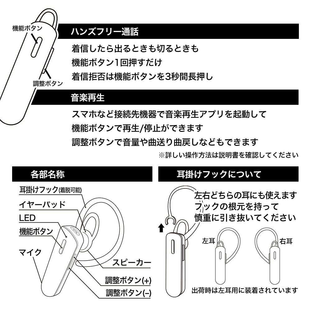 Rasta Banana Bluetooth Single Earbud with Mic and Headset for Android and Wireless Earphones with Ear Call and Answer Easy Connection for Ideal for