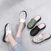 Fashion GKTINOO Roman Summer Mule Shoes Women Genuine Cow Leather Soft Sole Buckle Strap Female Sandal Slippers Handmade