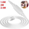1.6/2/2.5Meters Beer Siphon Pump Food Grade Plastic Siphon Pump New Wine Beer Making Tool