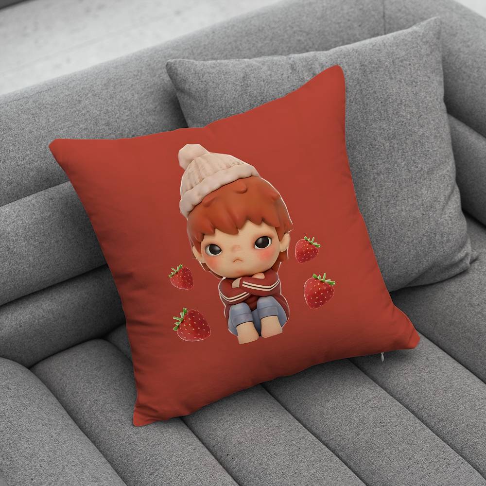 Cartoon Doll HHironoS Pillow Case Pillow Case Living Room Sofa Cushion Cover Suitable For Home Bedroom Room Decoration