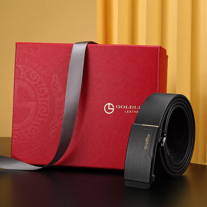 Goldlion Men's Automatic Buckle Leather Belt