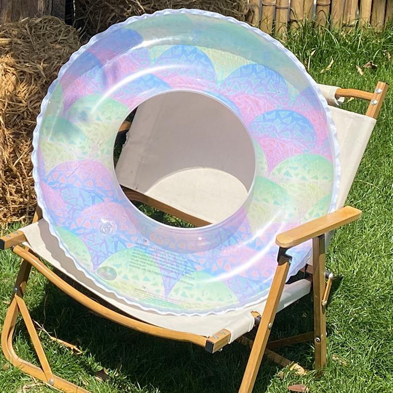 Auf Lager Aufblasbarer Schwimmring für Erwachsene aus verdicktem PVC-Material Cartoon-Design