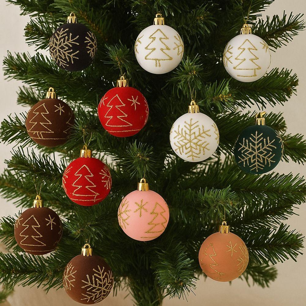 6CM Christmas Ball Ornaments Luxury Christmas Tree Decoration  Party Decoration