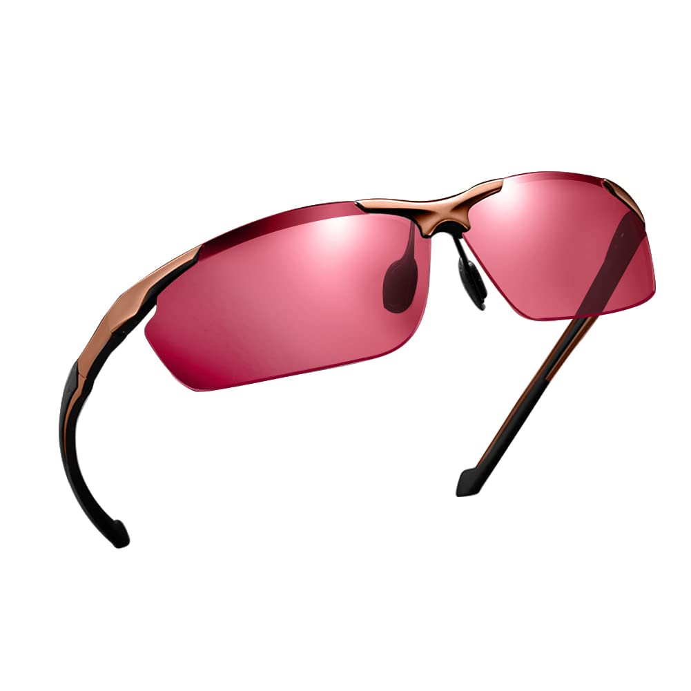 Glazata Polarized Sports UV400 for Night and Fishing Sunglasses, Protection, Driving, Baseball, Cycling, Fishing, Running, Golf, Driving,